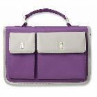 Scripture Card Organizer Nylon Orchid/White Large Book & Bible Cover: Zondervan Publishing