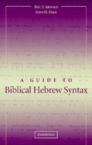 A Guide to Biblical Hebrew Syntax: Bill Arnold & John Choi & B. Arnold